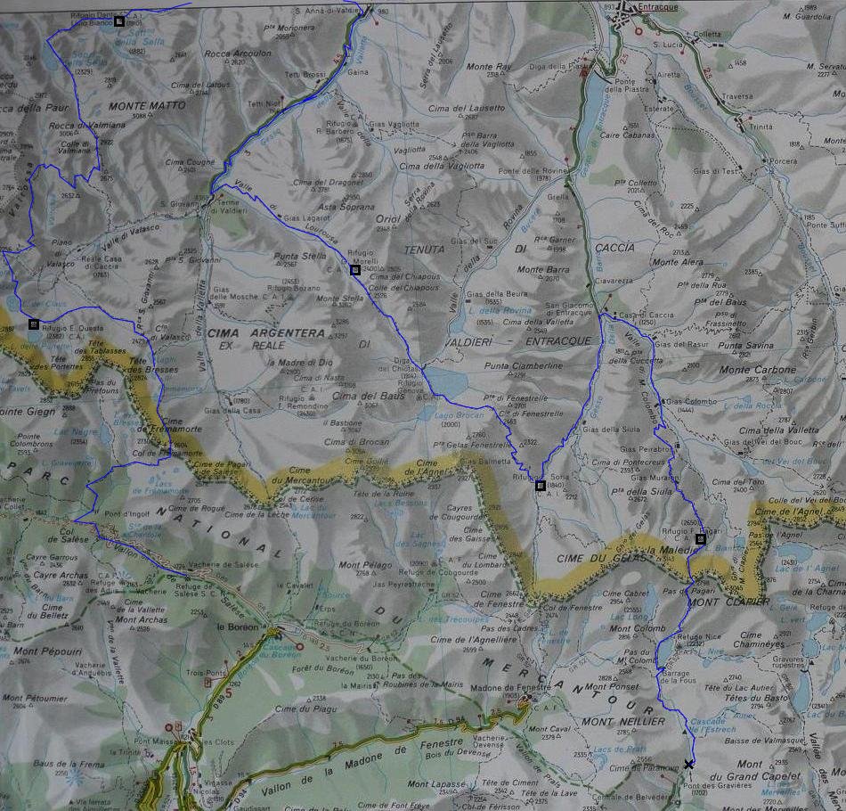 Emplacement des refuges