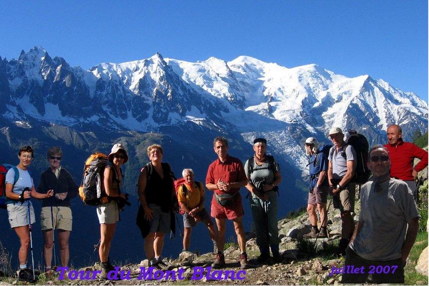 devant le Mont Blanc - juillet 2007